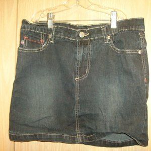 DMZ Black Jean Mini Skirt (T=30)